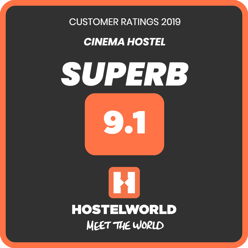 hostelworld superb badge 9.1